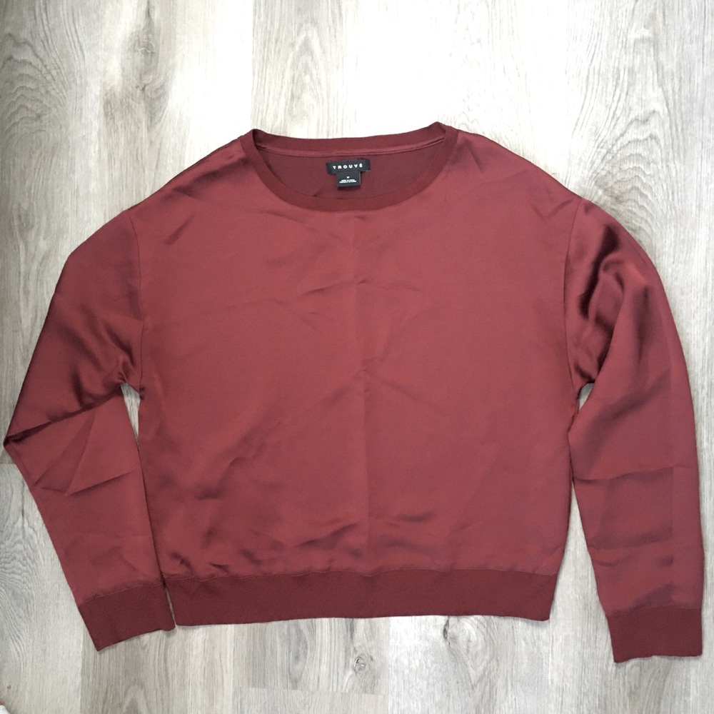 Silky long sleeve top